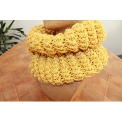 Snood en laine Femme Moutarde