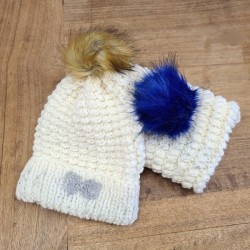 Hat and snood in twisted...